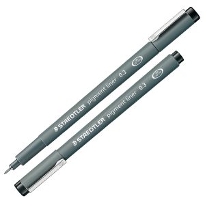 Pennarello Pigment Liner 308 - nero - 0,3 mm - Staedtler - immagine 1