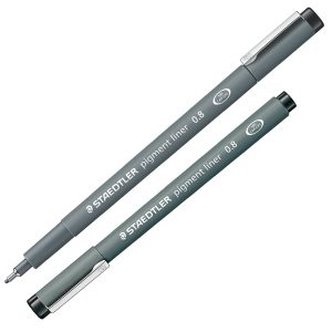 Pennarello Pigment Liner 308 - nero - 0,8 mm - Staedtler - immagine 1