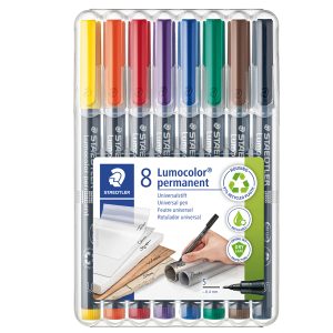 Pennarello Astucci Lumocolor Permanent 313 - punta 0,4 mm - colori assortiti - Staedtler - immagine 1