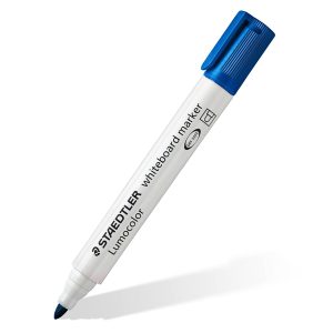 Pennarelli Lumocolor whiteboard 351 - punta tonda - tratto 2 mm - blu - Staedtler - immagine 1