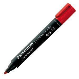 Marcatore Lumocolor Permanent 352 - punta tonda - tratto 2 mm - rosso - Staedtler - immagine 1