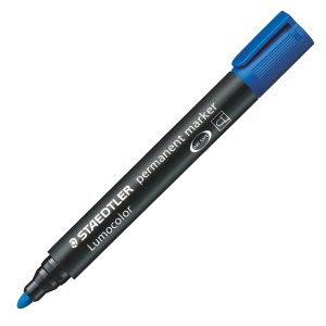 Marcatore Lumocolor Permanent 352 - punta tonda - tratto 2 mm - blu - Staedtler - immagine 1