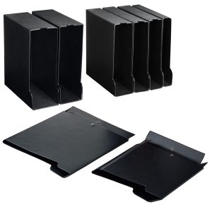 Custodia per raccoglitori 30 - dorso 4,5 cm -  26,5 x 31,5 cm - nero - Sei rota - immagine 2