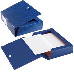 Scatola archivio Scatto - dorso 6 cm - 25 x 35 cm - blu - Sei Rota - immagine 1