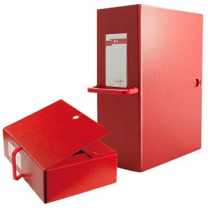 Scatola archivio Big 120 - con maniglia - dorso 12 cm - 25 x 35 cm - rosso - Sei Rota - immagine 1