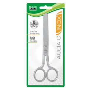Forbice 056 - punta tonda - 15 cm - acciaio inox - Lebez - immagine 1