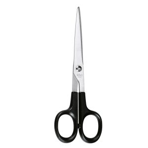 Forbice Professional - 17 cm - lama acciaio inox - nero/grigio - Lebez - immagine 2