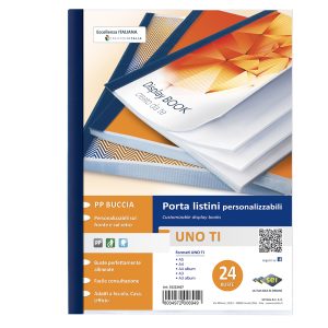 Portalistini personalizzabile Uno TI - 22 x 30 cm - 24 buste - blu - Sei Rota - immagine 1