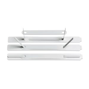 Pressini adesivi - con linguette in metallo - 15 x 150 mm - Lebez - conf. 100 pezzi - immagine 1