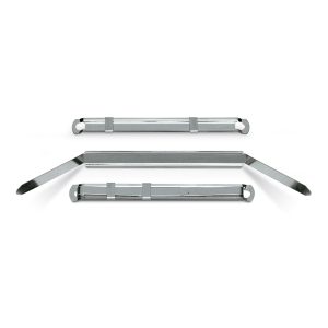 Pressini fermafogli - metallo - 12 x 80 mm - Lebez - conf. 50 pezzi - immagine 1