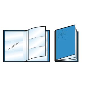 Porta scontrini e banconote Asso PS - 21 x 29.7 cm - blu - Sei Rota - immagine 1