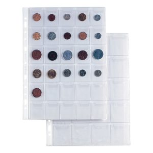 Buste forate Ercole porta monete - 30 tasche - PVC liscio - 21 x 29,7 cm - Sei Rota - conf. 10 pezzi - immagine 1