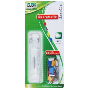 Sparamolle SuperClip - 25 mollette incluse - misure assortite - colori assortiti - Lebez - immagine 1