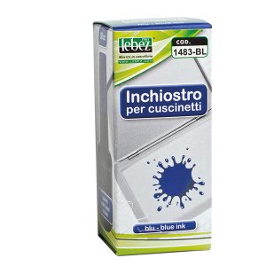 Inchiostro per cuscinetti - 30 ml - senza olio - blu - Lebez - immagine 1