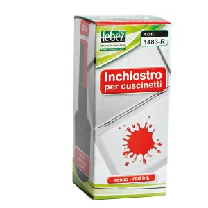 Inchiostro per cuscinetti - 30 ml - senza olio - rosso - Lebez - immagine 1