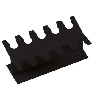 Portatimbri lineare - metallo - 10 posti - nero - Lebez - immagine 1