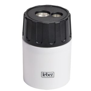 Temperamatite - 2 fori - con contenitore - Lebez - immagine 4