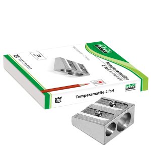 Temperamatite senza contenitore - 2 fori - in metallo - cuneiforme - Lebez - immagine 1