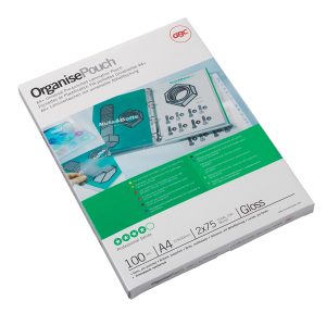 Pouches - A4 - 216 x 303 mm - 2 x 75 micron - GBC - conf. 100 pezzi - immagine 1