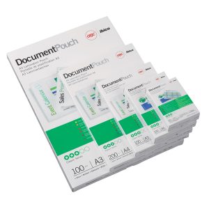 Pouches - A3 - 303 x 426 mm - 2 x 125 micron - GBC - conf. 100 pezzi - immagine 1