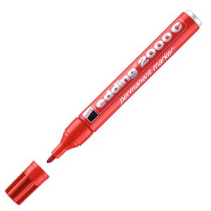 Marcatore permanente Edding 2000c  - punta tonda 1,5 - 3 mm - rosso - Edding - immagine 1