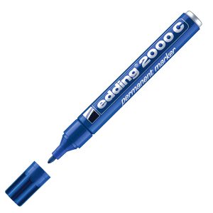 Marcatore permanente Edding 2000c - punta tonda 1,5 - 3,0 mm - blu - Edding - immagine 1