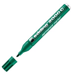 Marcatore permanente Edding 2000c - punta tonda - 1,5 - 3 mm - verde - Edding - immagine 1
