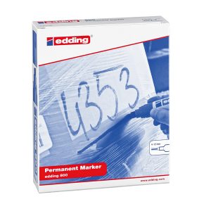 Marcatore permanente Edding 800 - punta 4 - 12 mm - blu - Edding - immagine 2