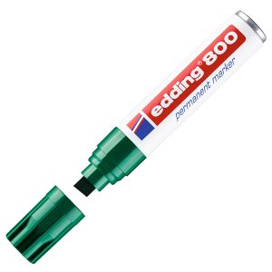 Marcatore permanente Edding 800 - punta 4 - 12 mm - verde - Edding - immagine 1