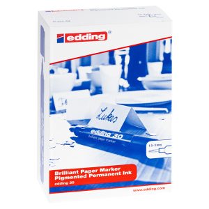 Marcatore a base d'acqua 30 - punta tonda - 1,5 - 3 mm - rosso - Edding - immagine 2