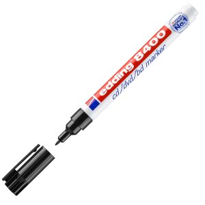 Marcatori per CD/DVD 8400-8500 RW - punta 1 mm - nero permanente - Edding - immagine 2