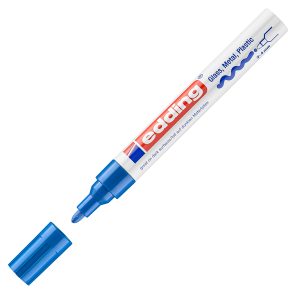 Marcatore permanente a vernice 750 - punta 2 - 4 mm - blu - Edding - immagine 1