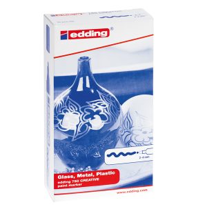 Marcatore 750 a vernice - punta 2 - 4 mm - verde - Edding - immagine 2