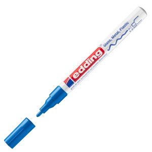 Marcatore 751 a vernice - punta 1 - 2 mm - blu - Edding - immagine 1