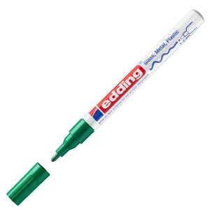 Marcatore permanente a vernice 751 - punta 1 - 2 mm - verde - Edding - immagine 1