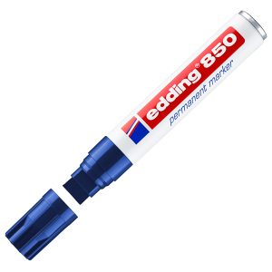 Marcatore permanente Edding 850 - punta 5 -16 mm - blu - Edding - immagine 1