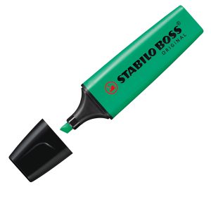 Evidenziatore Stabilo Boss Original - punta a scalpello - tratto 2 - 5 mm - turchese 51 - Stabilo - immagine 1