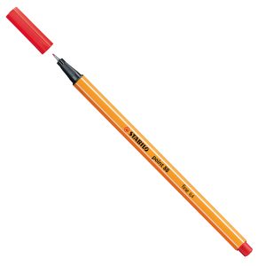 Fineliner Point 88 - tratto 0,4 mm - rosso 40 - Stabilo - immagine 1