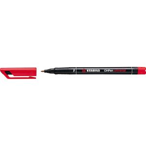 Pennarello OHPen universal permanente 842 - punta fine 0,7 mm - rosso - Stabilo - immagine 1