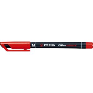 Pennarello OHPen universal permanente 843  - punta media 1,0 mm - rosso - Stabilo - immagine 1