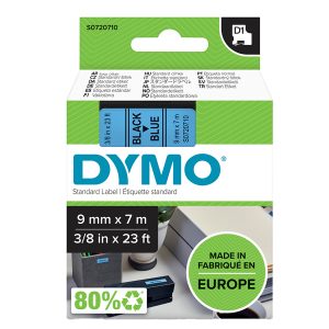 Nastro D1 409160 - 9 mm x 7 mt - nero/blu - Dymo - immagine 1