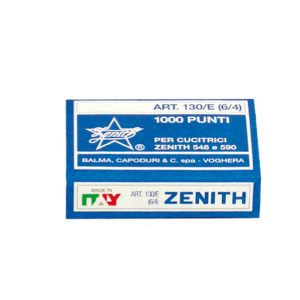 Punti 130/E - 6/4 - acciaio naturale - metallo - Zenith - conf. 1000 punti - immagine 1