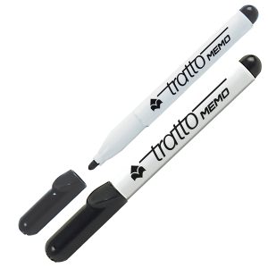 Pennarello Tratto Memo - a secco - per lavagne cancellabili - punta conica - tratto 2,5 mm - nero - Tratto - immagine 1