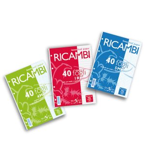 Ricambi forati Quaxima - A5 - 4 mm - 80 gr - 40 fogli - Pigna - immagine 1