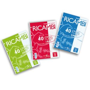 Ricambi forati Quaxima - A4 - 4 mm - 80 gr - 40 fogli - Pigna - immagine 1