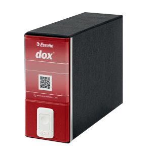 Registratore Dox 3 - dorso 8 cm - memorandum 23 x 18 cm - rosso - Esselte Dox - immagine 1
