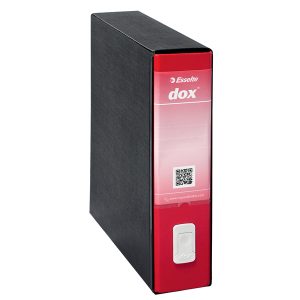 Registratore Dox 9 - dorso 8 cm - 35 x 31,5 cm - rosso - Esselte Dox - immagine 1