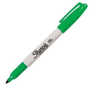 Marcatore permanente - punta fine 1 mm - verde - Sharpie - immagine 1