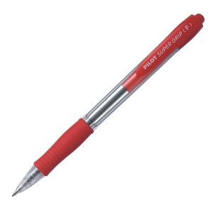 Penna sfera a scatto Super Grip - punta fine 0,7 mm - rosso - Pilot - immagine 1