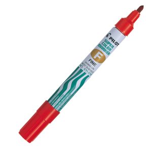 Marcatore Super Color - permanente - punta fine 4 mm - rosso - Pilot - immagine 1